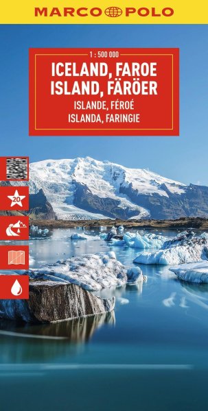 Buchcover: MARCO POLO Reisekarte Island, Faröer 1:500.000 Buchcover: MARCO POLO Reisekarte Island, Faröer 1:500.000