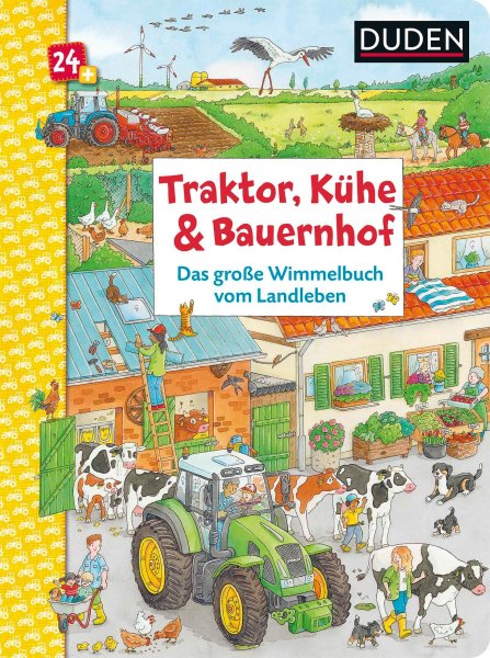 Buchcover: Traktor, Kühe & Bauernhof: Das große Wimmelbuch vom Landleben