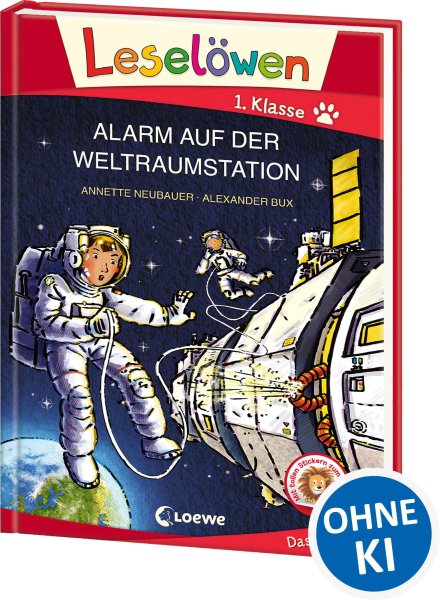 Buchcover: Leselöwen 1. Klasse - Alarm auf der Weltraumstation