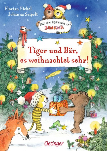 Buchcover: Nach einer Figurenwelt von Janosch. Tiger und Bär, es weihnachtet sehr! Buchcover: Nach einer Figurenwelt von Janosch. Tiger und Bär, es weihnachtet sehr!