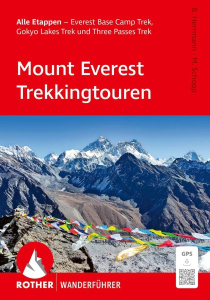 Buchcover: ROTHER Wanderführer Mount Everest Trekkingtouren. Alle Etappen - Everest Base Camp Trek, Gokyo Lakes Trek und Three Passes Trek