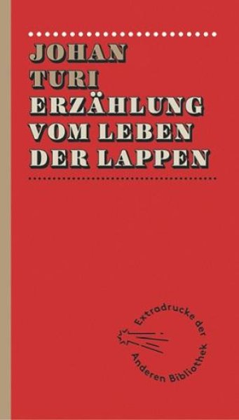 Buchcover: Erzählung vom Leben der Lappen Buchcover: Erzählung vom Leben der Lappen