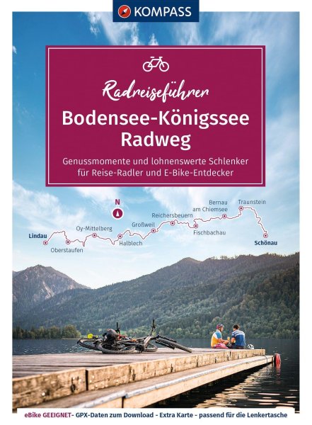 Buchcover: KOMPASS Radreiseführer Bodensee-Königssee Radweg