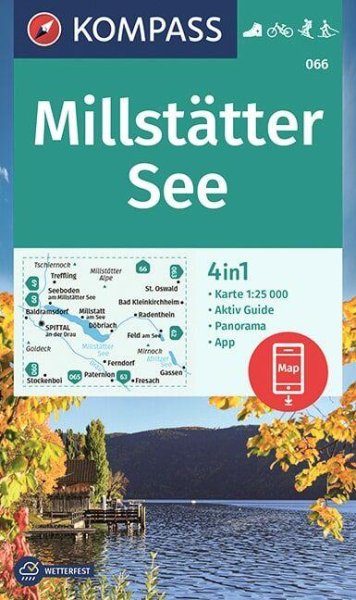 Buchcover: KOMPASS Wanderkarte 066 Millstätter See 1:25.000 Buchcover: KOMPASS Wanderkarte 066 Millstätter See 1:25.000