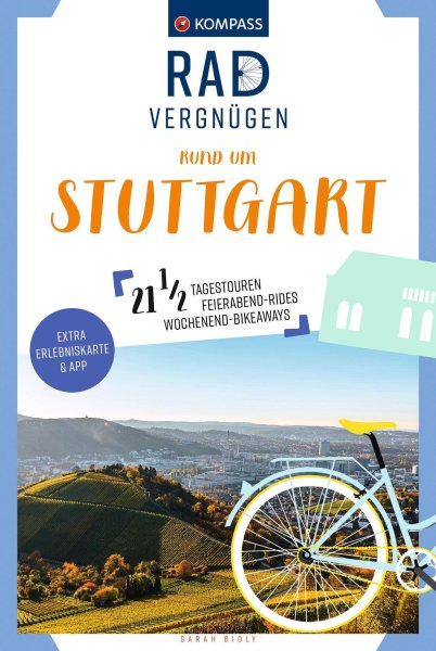 Buchcover: KOMPASS Radvergnügen rund um Stuttgart