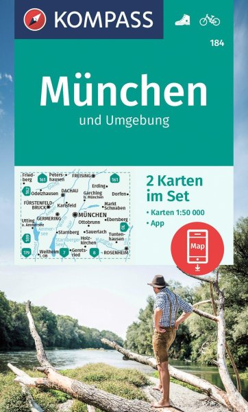 Buchcover: KOMPASS Wanderkarten-Set 184 München und Umgebung (2 Karten) 1:50.000 Buchcover: KOMPASS Wanderkarten-Set 184 München und Umgebung (2 Karten) 1:50.000