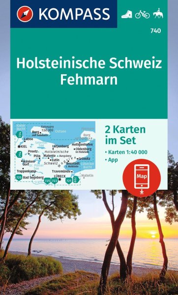 Buchcover: KOMPASS Wanderkarten-Set 740 Holsteinische Schweiz, Fehmarn (2 Karten) 1:40.000 Buchcover: KOMPASS Wanderkarten-Set 740 Holsteinische Schweiz, Fehmarn (2 Karten) 1:40.000