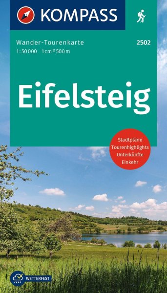 Buchcover: KOMPASS Wander-Tourenkarte Eifelsteig 1:50.000