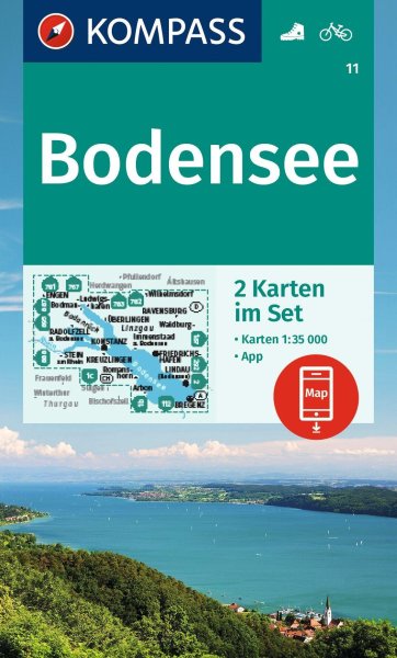 Buchcover: KOMPASS Wanderkarten-Set 11 Bodensee (2 Karten) 1:35.000 Buchcover: KOMPASS Wanderkarten-Set 11 Bodensee (2 Karten) 1:35.000