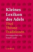 Buchcover: Kleines Lexikon des Adels