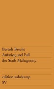Buchcover: Aufstieg und Fall der Stadt Mahagonny