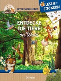 Buchcover: Lesen + Stickern. Entdecke die Tiere im Wald