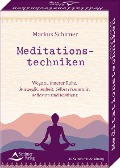 Buchcover: Meditationstechniken- Wege zu innerer Ruhe, Ausgeglichenheit, Selbsterkenntnis, Reflexion und Resilienz