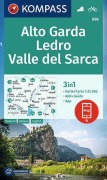 Buchcover: KOMPASS Wanderkarte 096 Alto Garda, Ledro, Valle del Sarca 1:25.000
