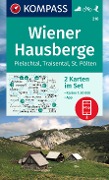Buchcover: KOMPASS Wanderkarten-Set 210 Wiener Hausberge, Pielachtal, Traisental (2 Karten) 1:50.000