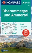 Buchcover: KOMPASS Wanderkarte 05 Oberammergau und Ammertal 1:35.000