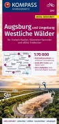 Buchcover: KOMPASS Fahrradkarte 3347 Augsburg und Umgebung, Westliche Wälder 1:70.000