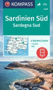 Buchcover: KOMPASS Wanderkarten-Set 2499 Sardinien Süd / Sardegna Sud (4 Karten) 1:50.000