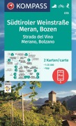Buchcover: KOMPASS Wanderkarten-Set 078 Südtiroler Weinstraße, Meran, Bozen / Strada del Vino, Merano, Bolzano (2 Karten) 1:25.000
