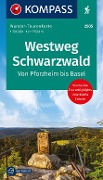 Buchcover: KOMPASS Wander-Tourenkarte Westweg Schwarzwald 1:50.000