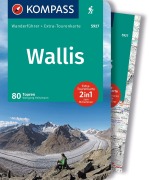 Buchcover: KOMPASS Wanderführer Wallis, 80 Touren mit Extra-Tourenkarte