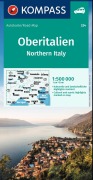 Buchcover: KOMPASS Autokarte Oberitalien, Italia settentrionale, Northern Italy, Italie du Nord 1:500.000