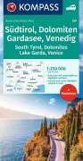 Buchcover: KOMPASS Autokarte Südtirol, Dolomiten, Gardasee, Venedig 1:250.000