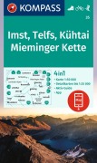 Buchcover: KOMPASS Wanderkarte 35 Imst, Telfs, Kühtai, Mieminger Kette 1:50.000