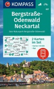 Buchcover: KOMPASS Wanderkarten-Set 827 Bergstraße-Odenwald, Neckartal, Geo-Naturpark Bergstraße-Odenwald (2 Karten) 1:50.000